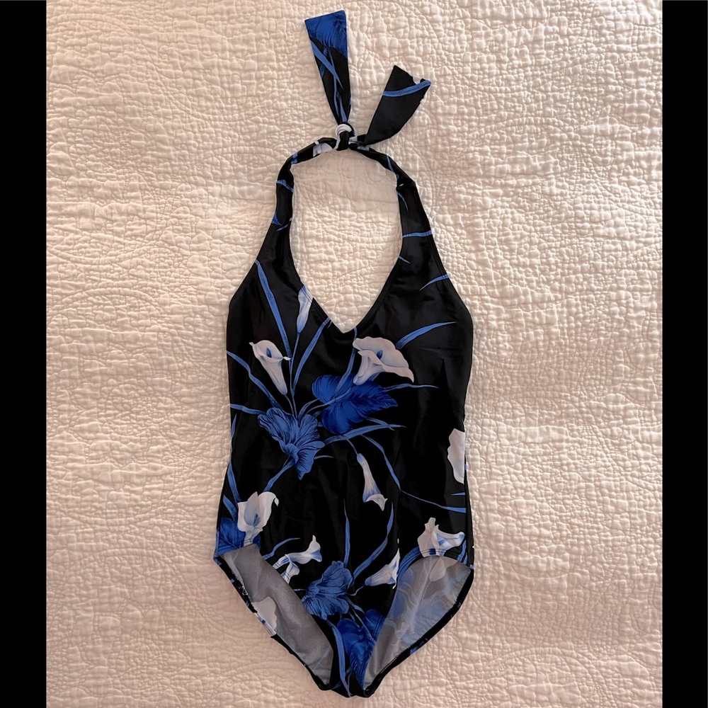 One-Piece Halter-Style Bathing Suit
